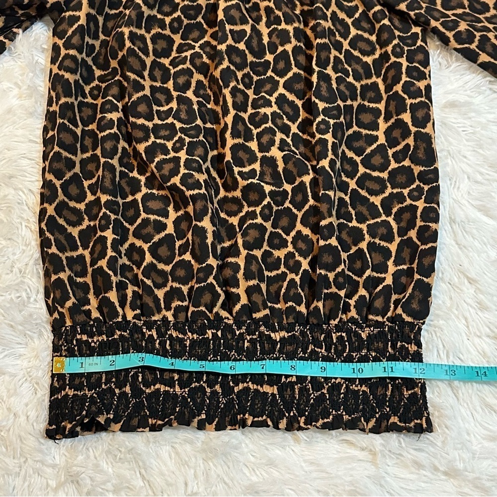 Micheal by Micheal Kors | Off shoulder leopard print blouse | Small - Picture 10 of 11